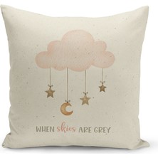 Filamente Çocuk Bebek Odası Dijital Baskılı Kırlent Kılıfı