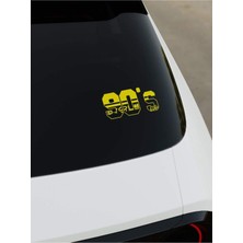 90S Sticker - Sarı - Sarı