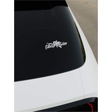 Okyay Works Elbet Bir Gün Sticker - Kırmızı - Araba-Motosiklet Etiket Sticker