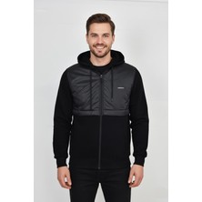 Baglan Erkek Kapitone Modelli 3 Iplik Kapüşonlu Sweatshirt BGL-ST04865