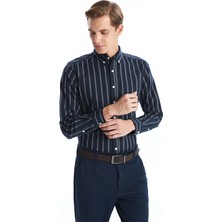 Lc Waikiki Yeni Sezon Regular Fit Uzun Kollu Çizgili Erkek Gömlek