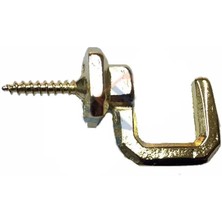 Vidalı Kanca, Askı Büyük - 15X23MM, Sarı - 1 Adet