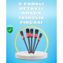 Aspata Store Buğz 5'li Araba Temizlik Fırçaları-Farklı Boyutlu Fırçalarla Derinlemesine Temizlik