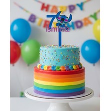 Kanem3D Stitch Isimli 7 Yaş Pasta Süsü