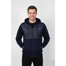 Baglan Erkek Kapitone Modelli 3 Iplik Kapüşonlu Sweatshirt BGL-ST04865