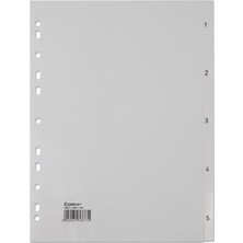 Kitabevimden Comix Seperatör 1-5 Rakamlı Plastik A4 IX905