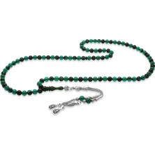 Tesbihane Kararmaz Metal Su Damlası Püsküllü Küre Kesim Turkuaz Siyah Ateş Kehribar 99 Taneli Namaz Tesbihi