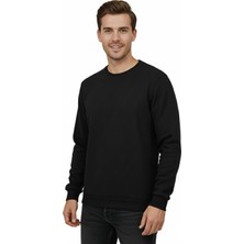 Baglan Erkek Sıfır Yaka Selanik Sweatshirt Regular Kalıp BGL-ST04870
