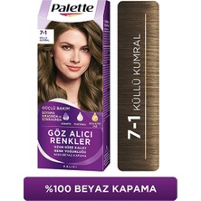 Palette Göz Alıcı Renkler Saç Boyası 7-1 Küllü Kumral
