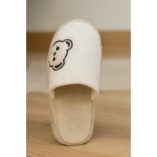 ModaFrato Momo Ayıcık Kadın Ev Terliği Günlük Rahat Kışlık Terlik