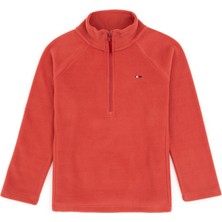 U.S. Polo Assn. Kız Çocuk Gül Kurusu Polarlı Yarım Fermuarlı Sweatshirt 50317884-VR026