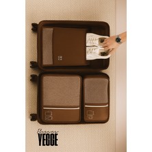 Yegge 3'lü Ön Cepli Valiz Düzenleyici Bavul Içi Organizer Set Seyehat Hurcu-Kaliteli Bavul Içi Düzenleyici