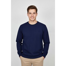 Baglan Erkek Sıfır Yaka Selanik Sweatshirt Regular Kalıp BGL-ST04870