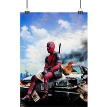 Vintage Gezegen Deadpool Poster2 - Retro Duvar Dekoru