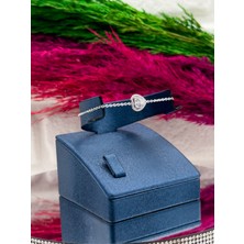 Livora Jewelry 925 Ayar Gümüş Kalpli Spor Tasarım Trend Kadın Bileklik