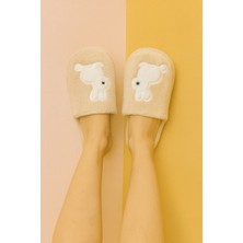 ModaFrato LAPINO Tavşanlı Kadın Ev Terliği Günlük Rahat Kışlık Terlik