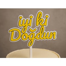Kanem3D Iyi Ki Doğdun Yaş Pasta Süsü
