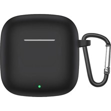 Dmay Huawei Freeclip 2 Kulaklık Uyumlu Mat Silikon Kılıf + Kanca