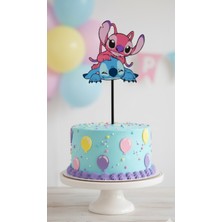 Kanem3D Stitch Mavi Pembe Pasta Süsü