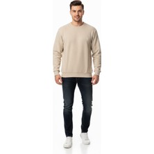 Baglan Erkek Büyük Beden Sıfır Yaka Selanik Sweatshirt BGL-ST04871
