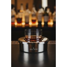gigAnte Deluxe El Yapımı Çelik Viski Soğutucu ve Premium Viski Kadehi Seti