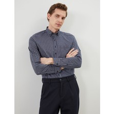 Lc Waikiki Yeni Sezon Regular Fit Uzun Kollu Çizgili Erkek Gömlek