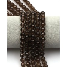 Taşmir Dumanlı Kuvars Doğal Taş Dizi 8 mm Yuvarlak Kesim