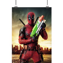 Vintage Gezegen Deadpool Poster4 - Retro Duvar Dekoru