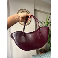 Milen Bordo Askılı Rugan Çanta