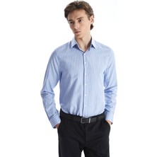 Lc Waikiki Yeni Sezon Slim Fit Uzun Kollu Çizgili Oxford Erkek Gömlek