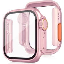Techmrt Newface Apple Watch 41MM Watch 49MM Kasa Dönüştürücü ve Ekran Koruyucu - Rose Gold