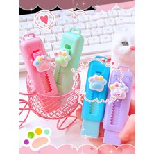 Sevimli Patili Sürgülü Mekanizmalı Silgi – Tekli Pastel Renk