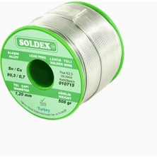 Sn: 99.3 - Cu: 0.7, 500 Gr, 0.75 mm -  Kurşunsuz, Gümüşsüz Lehim Teli