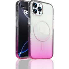 Bulut Aksesuar iPhone 15 Pro Max Kılıf M-Safe Şarj Özellikli Zore Septik Silikon Kapak - Mor