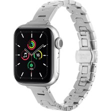 Watch 10 46MM Zore KRD-150 Metal Kordon Strap Kayış - Gümüş