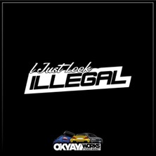 Okyay Works Illegal Sticker - Beyaz - Araba-Motosiklet Etiket Sticker