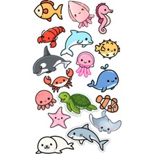 Bsb Balıklar Telefon Laptop Notebook Tablet Defter Matara Stiker Etiket ST2199