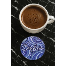 Nurdic Kişiye Özel Isim Yazılı Pleksi Mumluk / Bardak Altlığı Temalı 10X10CM Dizayn İSIM28