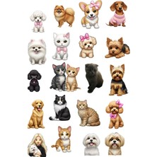 Bsb Köpekler Telefon Laptop Notebook Tablet Defter Matara Stiker Etiket ST2174
