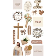 Bsb Hıristiyan Temalı Telefon Laptop Notebook Tablet Defter Matara Stiker Etiket ST2196