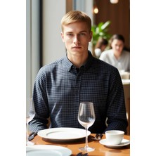 FRM Erkek Regular Fit Kareli Gofre Dokulu Uzun Kollu Gömlek Zamansız Şıklığın Adresi Dayanıklı