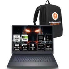 Dell Alienware 18 Area-51 Core Ultra 9 275HX RTX 5080 16GB Gaming Laptop 48GB RAM 4TB SSD 18" QHD+ 300Hz Win11 Home + Per4 Çanta AA18250U932180WP410