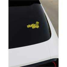 Okyay Works Static Drop Sticker - Sarı - Sarı - Araba-Motosiklet Etiket Sticker