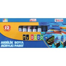Kitabevimden My Dido Akrilik Boya Set 12 Renk 9 ml Tüp MY14
