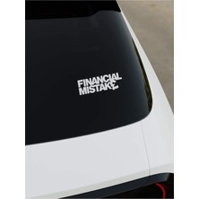 Financial Mistake Sticker - Beyaz