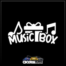 Music Box Sticker - Beyaz