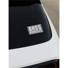 Okyay Works Bass Boosted Sticker - Beyaz - Araba-Motosiklet Etiket Sticker