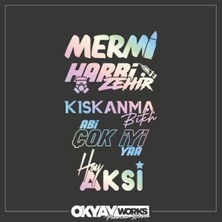Hologram Arka Cam Sticker Paket 17