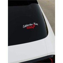 Okyay Works Eskilerden Kim Kaldı Sticker - Hologram - Araba-Motosiklet Etiket Sticker