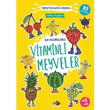 Getittir Ilk Kelimelerle Vitaminli Meyveler Yapıştır-Boya-Öğren